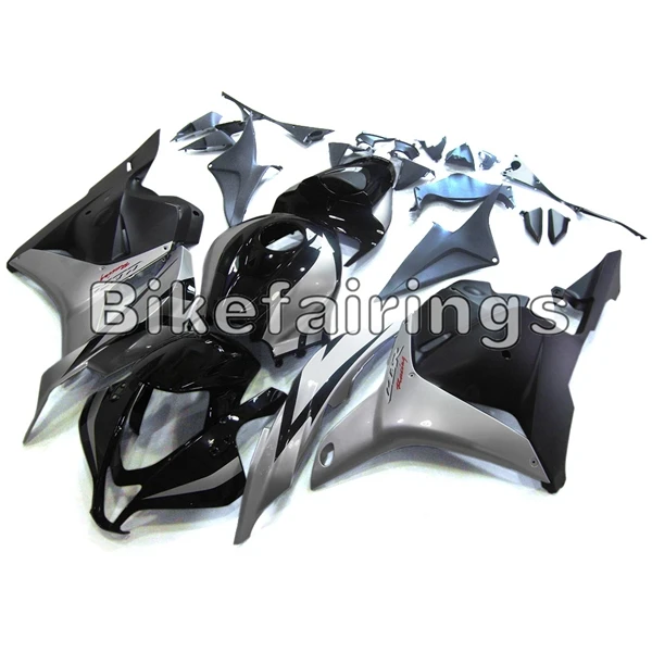 Инъекции Полный обтекатели для Honda CBR600RR F5 2009 2010 2011 2012 09 12 ABS Пластик комплекты для корпуса мотоцикла-блеск для губ серебристый, черный