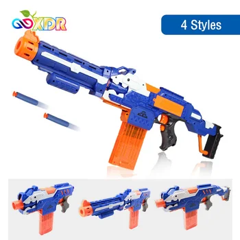 

Children 4 In 1 Electric Soft Bullet Submachine Gun Sniper Rifle Pistol Toy Suit For Nerf Soft Bullet Long Distance Shooting Toy