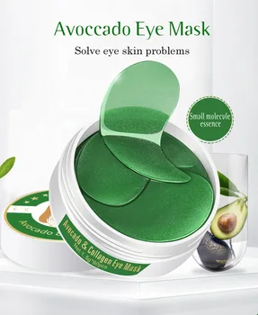 

60Pcs Avocado Collagen Eye Mask Moisturizing Whitening Anti-Wrinkle Anti-puffiness Dark Circles Remove Eye Gel Pads