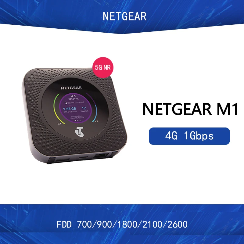 

Unlocked Netgear Nighthawk M1 MR1100 4GX Gigabit LTE Mobile Router 1Gbps WiFi Hotspot +2PCS Antennas PK HUAWEI E5788