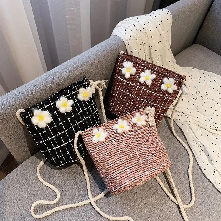 

Summer Small Bag Women's 2019 New Style Korean-style Casual Western Style Woolen Cloth Shoulder Bag Versitile Fashion Shoulder B