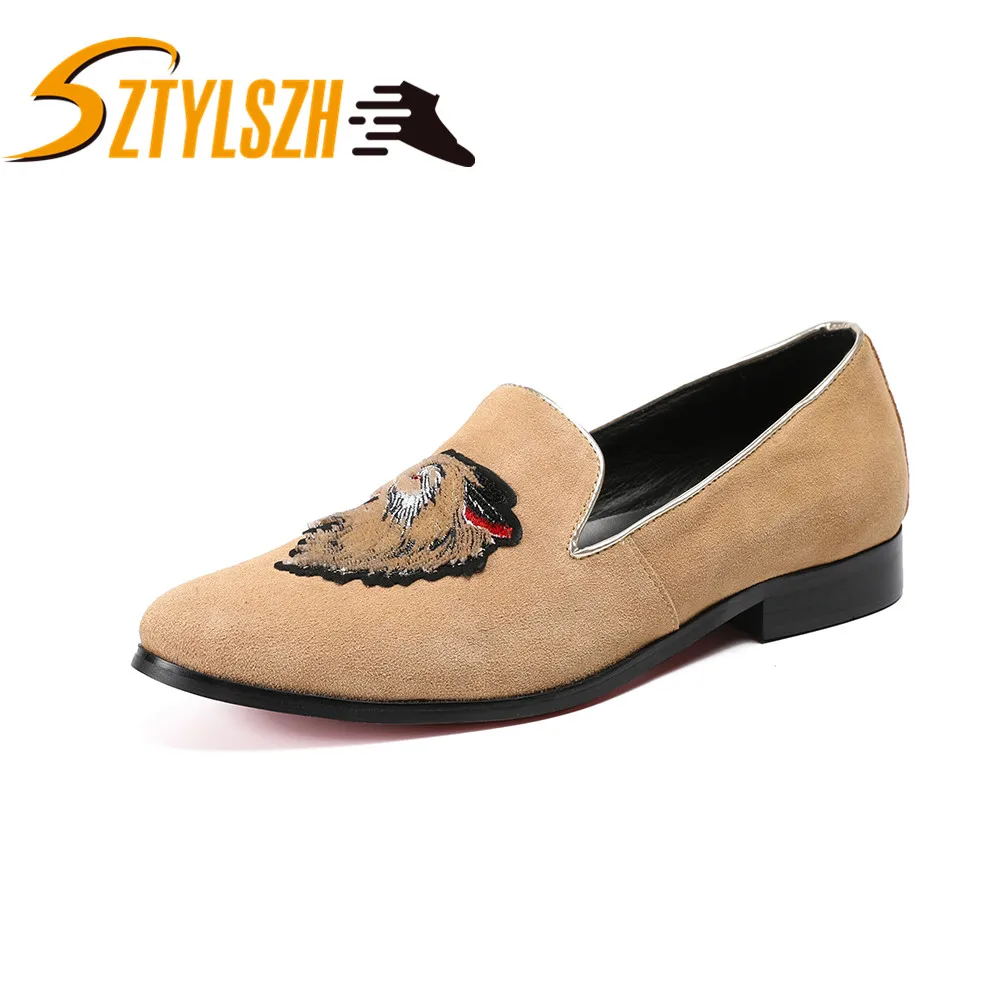 

Fashion Luxury Men Shoes Suede Leather Men's Casual Shoes Handmade Comfortable Breathable Fashion Men Loafers Slippers Shoes
