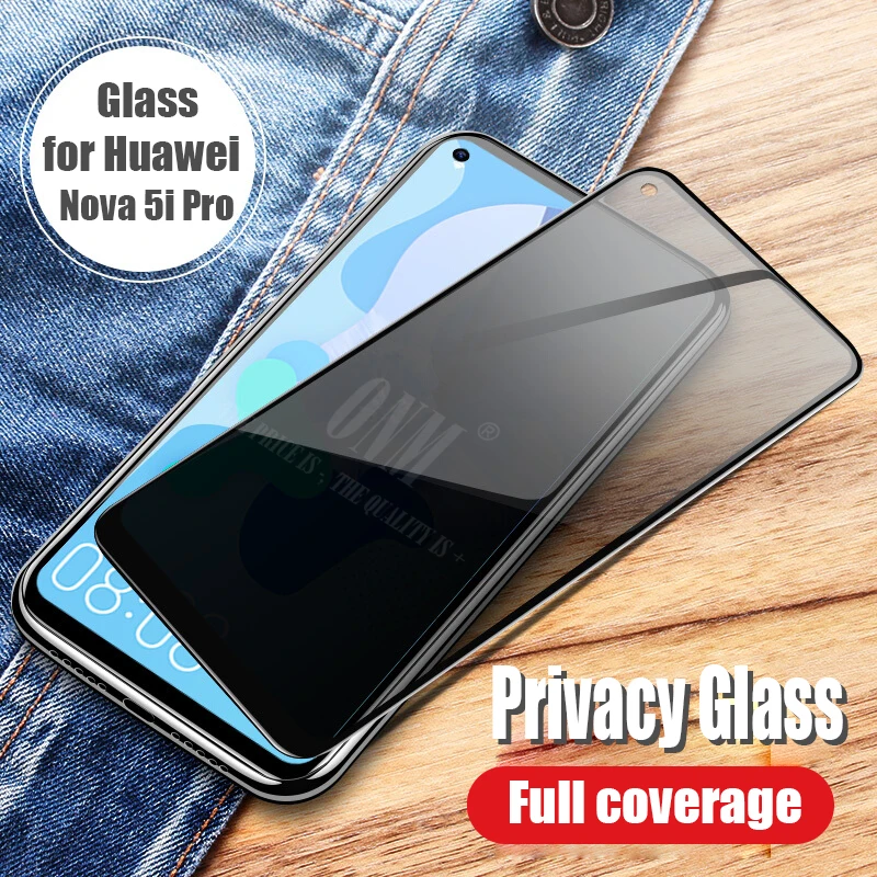 Nova5i Pro Анти шпионское закаленное стекло для huawei Nova 5i/Pro Полное покрытие экрана протектор для huawei Nova 5T конфиденциальности Закаленное стекло пленка - Цвет: Nova5i Pro