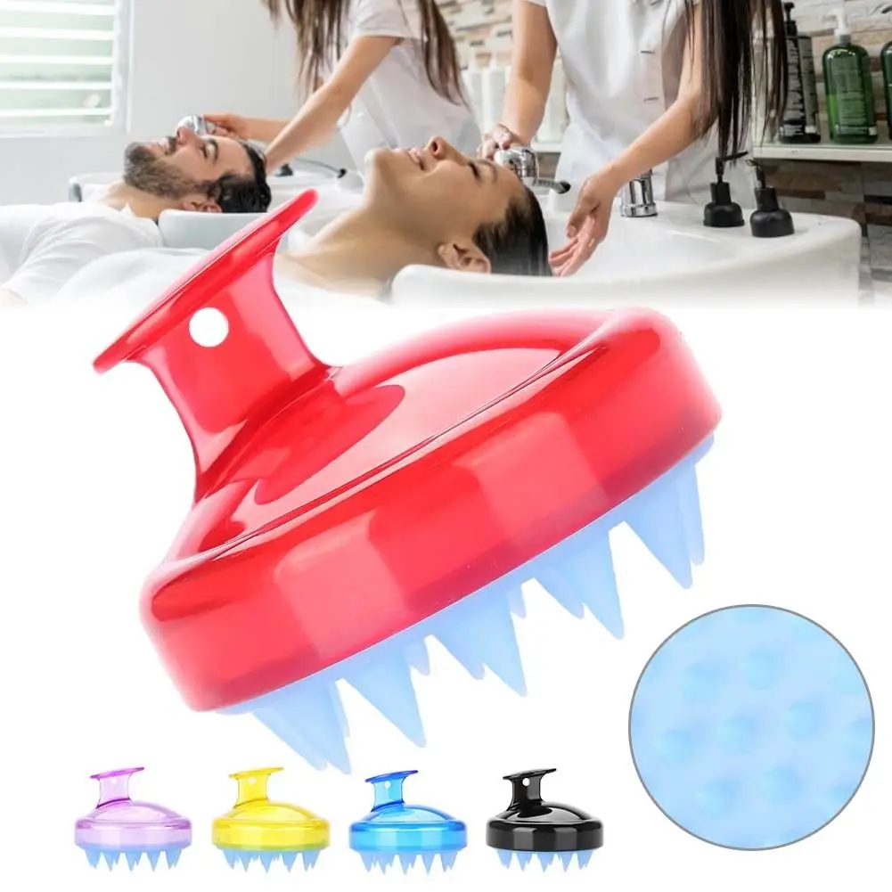 

1 PC Massage Brush Comb Slimming Massager Hair Scalp Massager Shampoo Brush Silicone Spa Shower Bath Comb Soft cepillo pelo