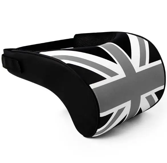 

Car Pillow Leather Neck Headrest Super Soft Memory Foam Auto Seat Cover Head Neck Rest Cushion Fit For BMW Mini Cooper