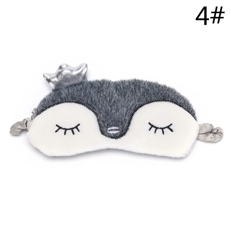 N4 Koala/bunny Cartoon Sleep Eye Mask Nap Plush Eye Shade Bandage Rest Travel Relax Sleeping Aid Blindfold Ice Cover Eye Patch - Цвет: N4