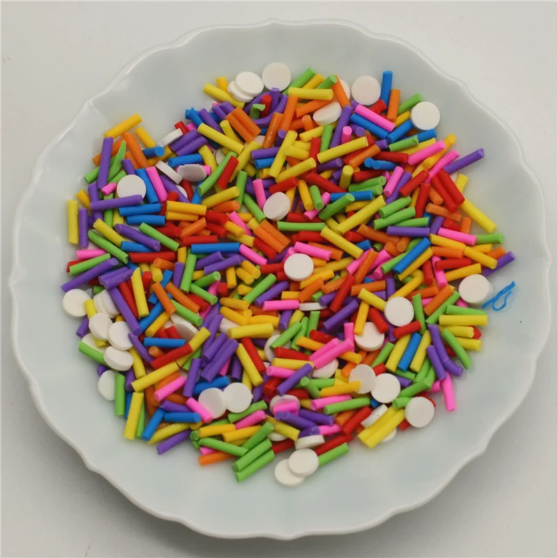 100 г/лот полимерная Горячая глина разбрызгивает прекрасные конфетти для поделок