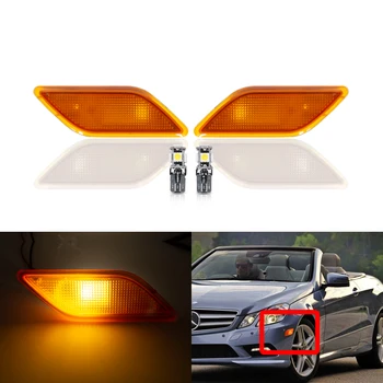 

2PCs OEM Amber Fender Side Marker Lights For Benz W212 E-Class E300 E350 E550 E63 AMG Sedan/Wagon 2010-2013