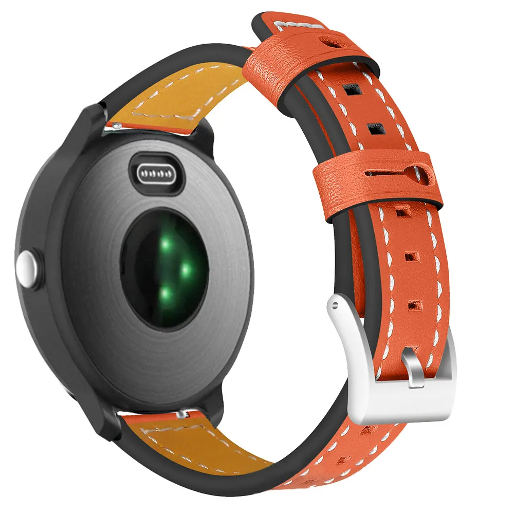 Orange Ремешок для Garmin Vivoactive3 наручный браслет кожаный сменный ремешок для наручных часов спортивный браслет для Garmin Viviactive3 ремень - Цвет: Orange
