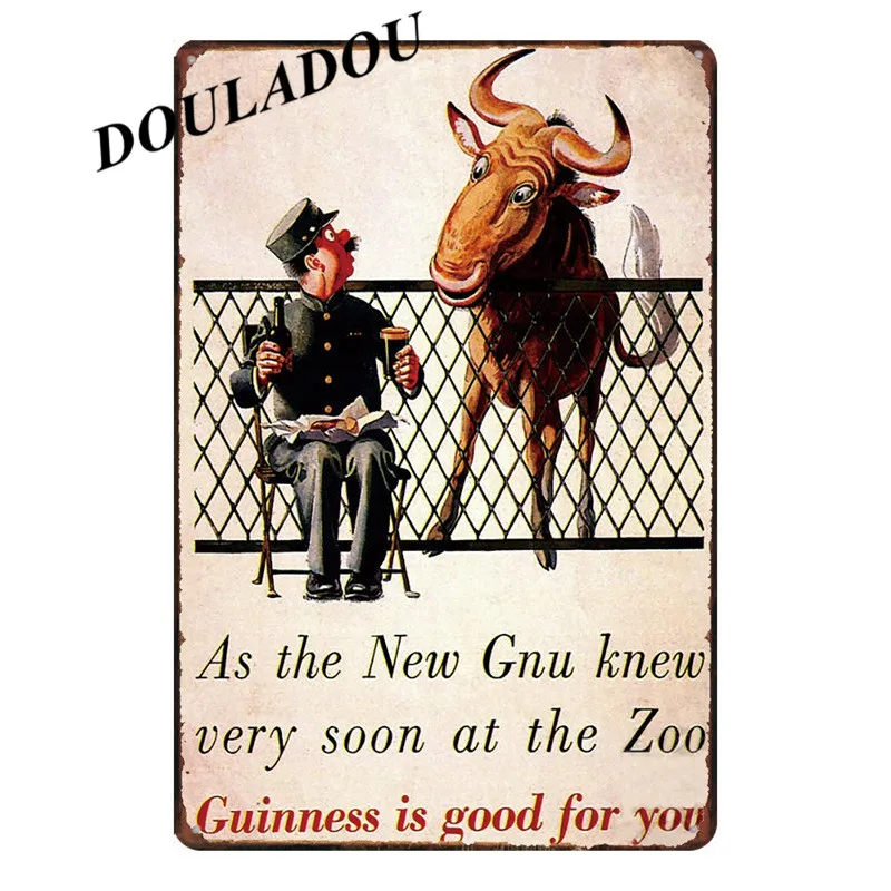 [Douladou] Guinness Time Plate для бара паба росписи ржавчины живопись Винтаж тиснением металлические жестяные знаки Ретро табличка плакат 30*20 см - Цвет: 19