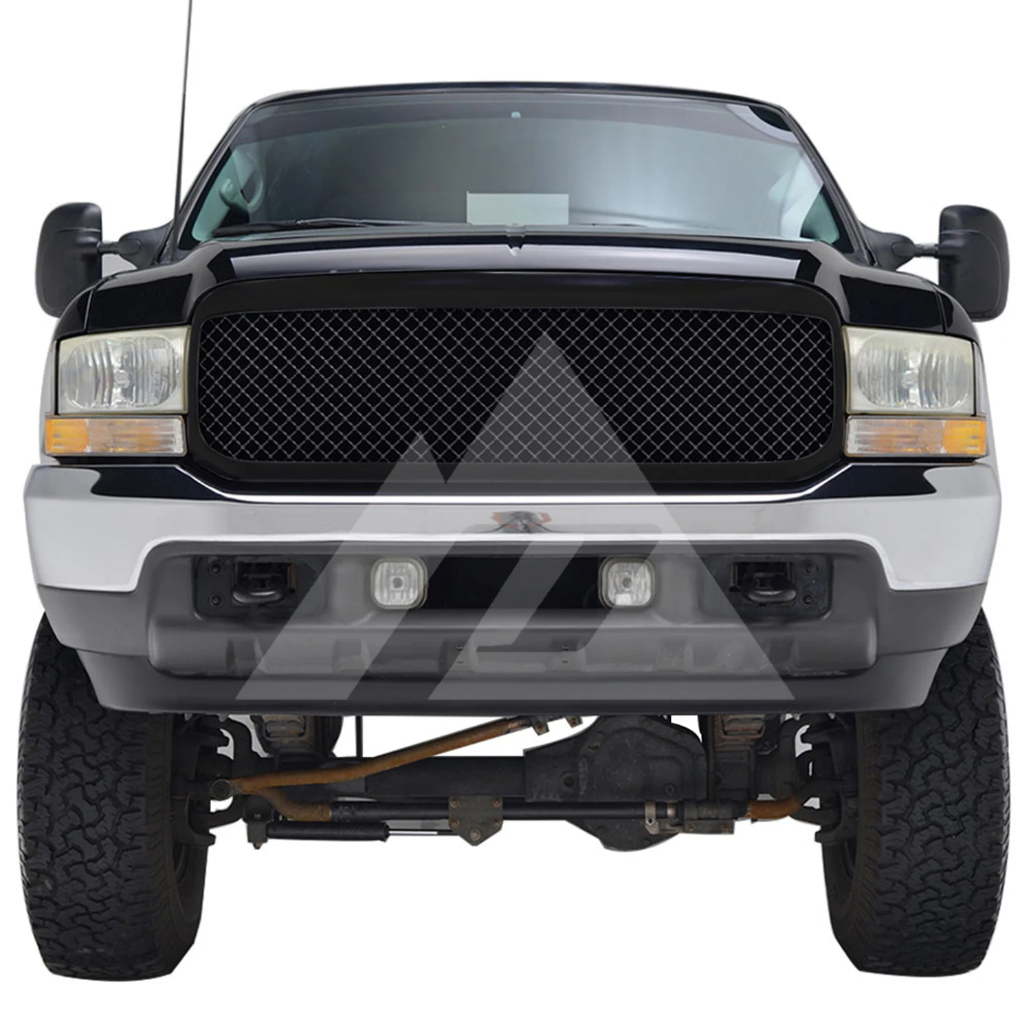 Для 99-04 Ford Super Duty F250/99-04 Ford Super Duty F350 ABS черная сетка упакованная решетка