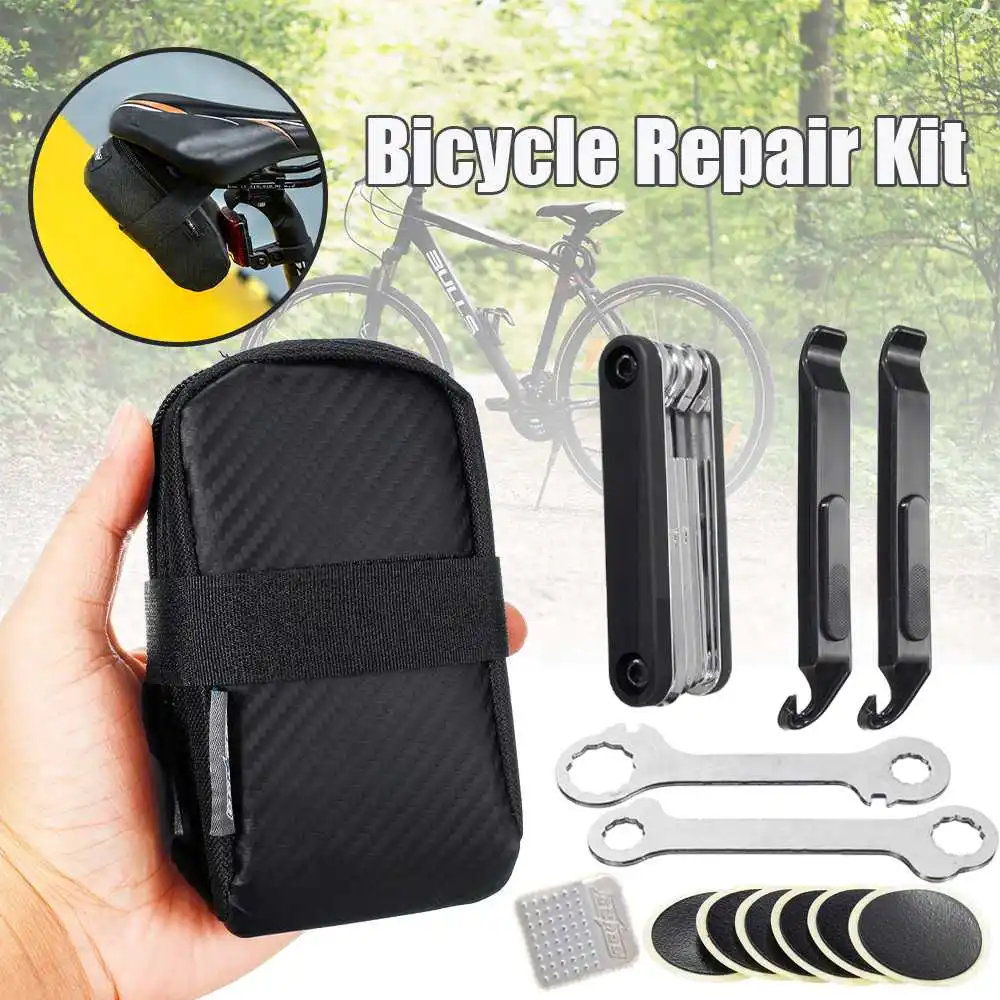 Набор инструментов для ремонта велосипеда в сумке Портативный мини-тип для ремонта велосипеда отвертка инструмент гаечный ключ портативный велосипедный инструмент