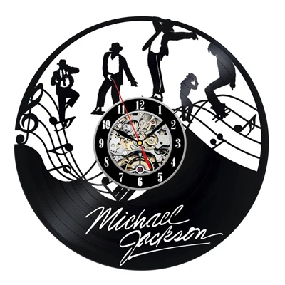 Reloj de pared Michael Jackson pintado de vinilo de 30,5 cm – Reloj de  pared Michael