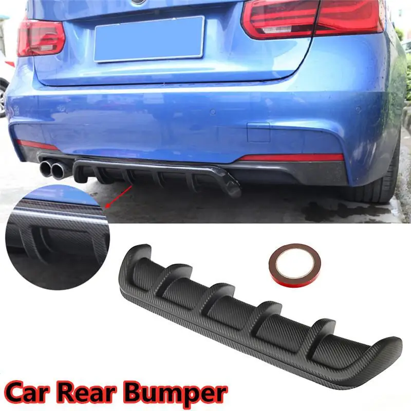 

67CM Universal Car Rear Spoiler Car Lower Rear Body ABS Bumper Diffuser Shark Fin Kit Spoiler Car-Styling ABS Rear Shark Fin