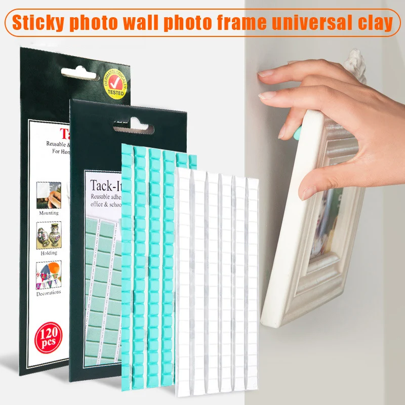 96 Piezas De Masilla Adhesiva Para Posters - Blanca, Reusable, No Deja Marcas En Paredes