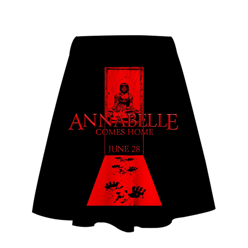 Горячая Annabelle 3D юбка Harajuku Повседневное стиль Harajuku поп юбки сексуальный Kpop Для женщин Повседневное Лидер продаж Мода