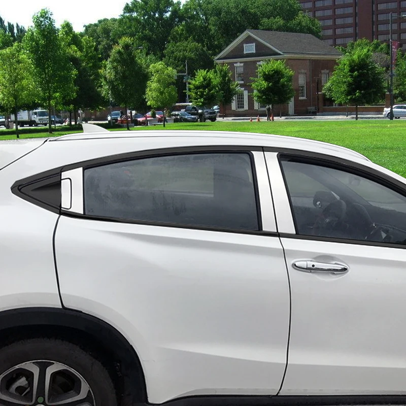Автомобильный Стайлинг, наклейка на колонну для Honda HR-V VEZEL-, оконная накладка, внешняя отделка кузова, хромированный внешний аксессуар