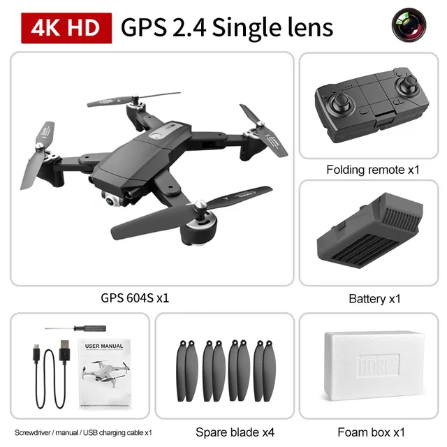 GPS RC Drone with 6K HD Dual Camera Professional Aerial Photography Quadcopter UAV Remote Control Brushless Motor Aircraft