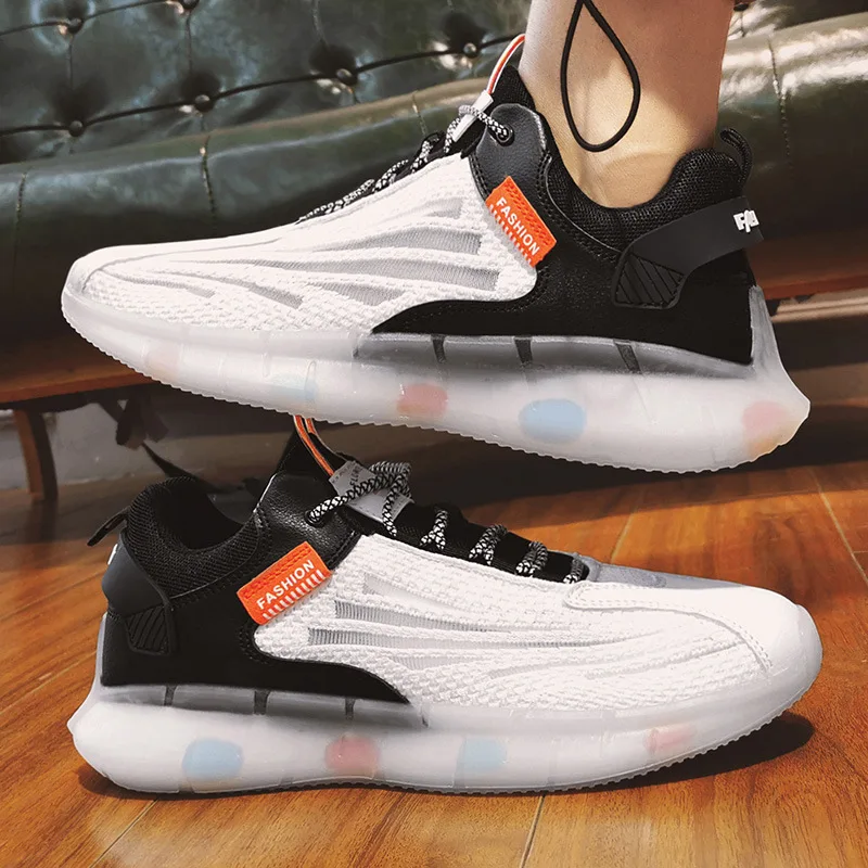 

[men's shoes with popcorn bottom in autumn] 2021 new Korean fashion shoes