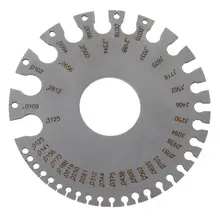Круглый AWG SWG провод Толщина измерительный прибор линейка Калибр Диаметр металлический инструмент
