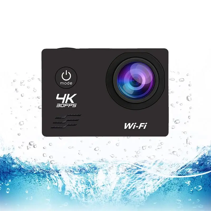 micro four thirds 3pcs 4K Wifi Underwater Camera Creative Mini Action Camera Motorcycle Photo Camera for Man Woman Kid (With Battery) (Black) digital film camera