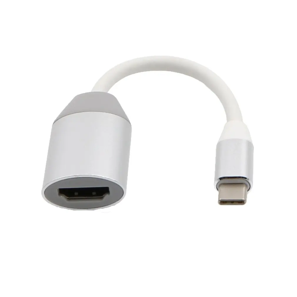 Алюминиевый usb type C к HDMI адаптер USB 3,1 USB-C к HDMI адаптер кабель конвертер для Macbook Chromebook