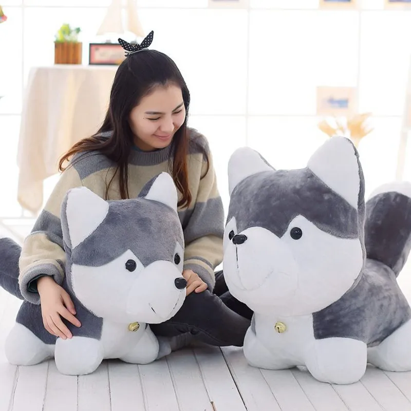 

Hot Selling Wholesale New Style Bell Doll Husky Plush Toys Doll-Processing Customizable Logo Recruit Agents