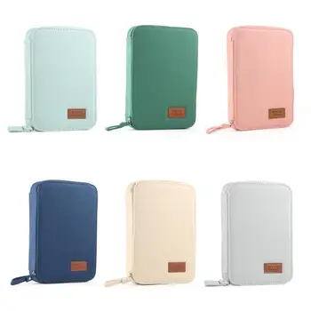 

Simple Canvas Solid Color Large Capacity Pencil Case Stationery Bag Package