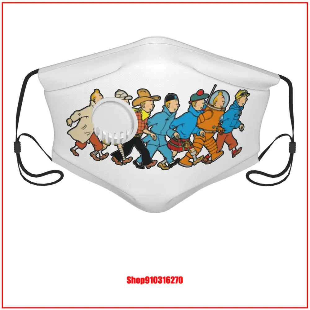 Tintin 2 маски с фильтром для лица роскошные дизайнерские защиты бактерий взрослых
