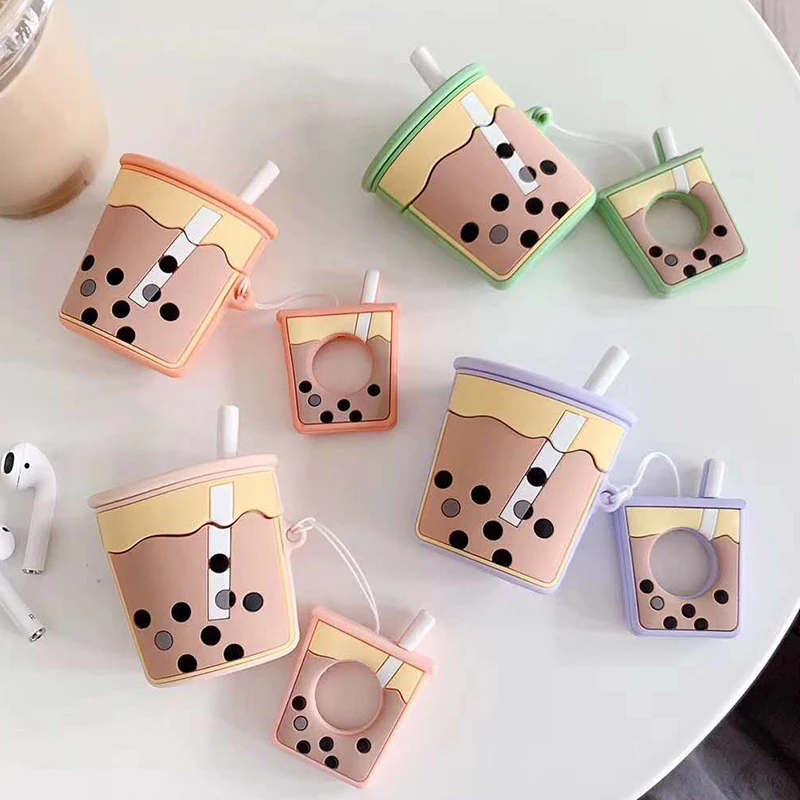 Чехол для телефона Boba AirPods 50 шт. чехол мягкий молочный пузырьковый чайных