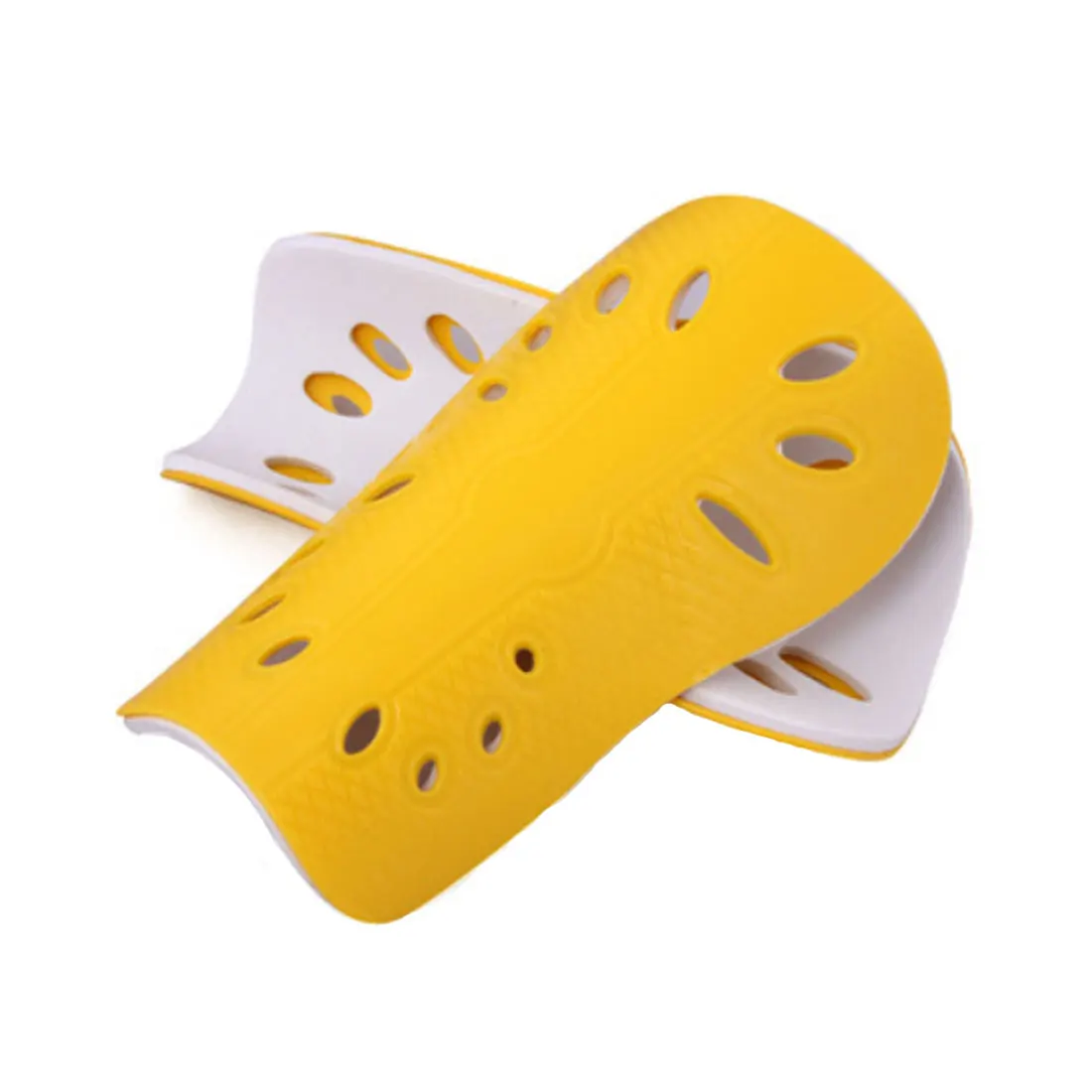 yellow 1 пара нарукавников Щитки на голени для футбола Футбольная игра футбольная защита щитки для ног для взрослых поддержка колена футбольные виды спорта - Цвет: yellow