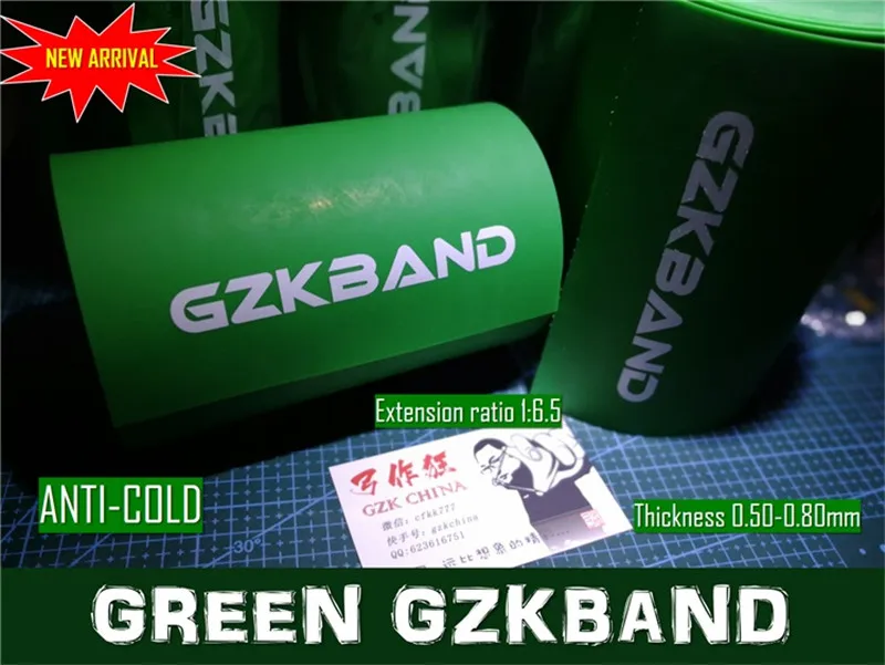 Slingshot rubber band GREEN GZKBAND quality latex slingshot tube