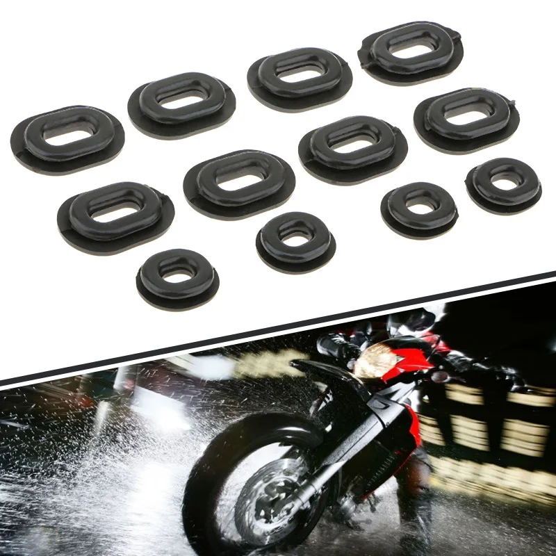 12 шт. комплект резиновых втулок для мотоцикла Yamaha Honda CB CL XL Suzuki | Накладки и декоративные молдинги -33056829078