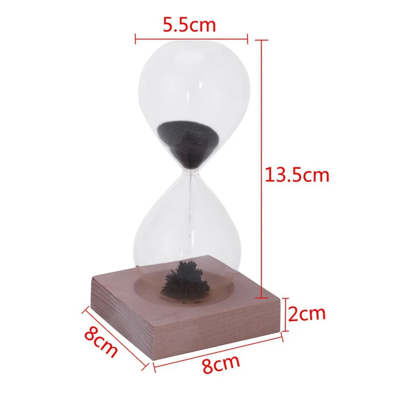 BMBY-1pcs песочные часы с магнитным песком Awaglass ручной песочный таймер настольные украшения магнитные Песочные часы