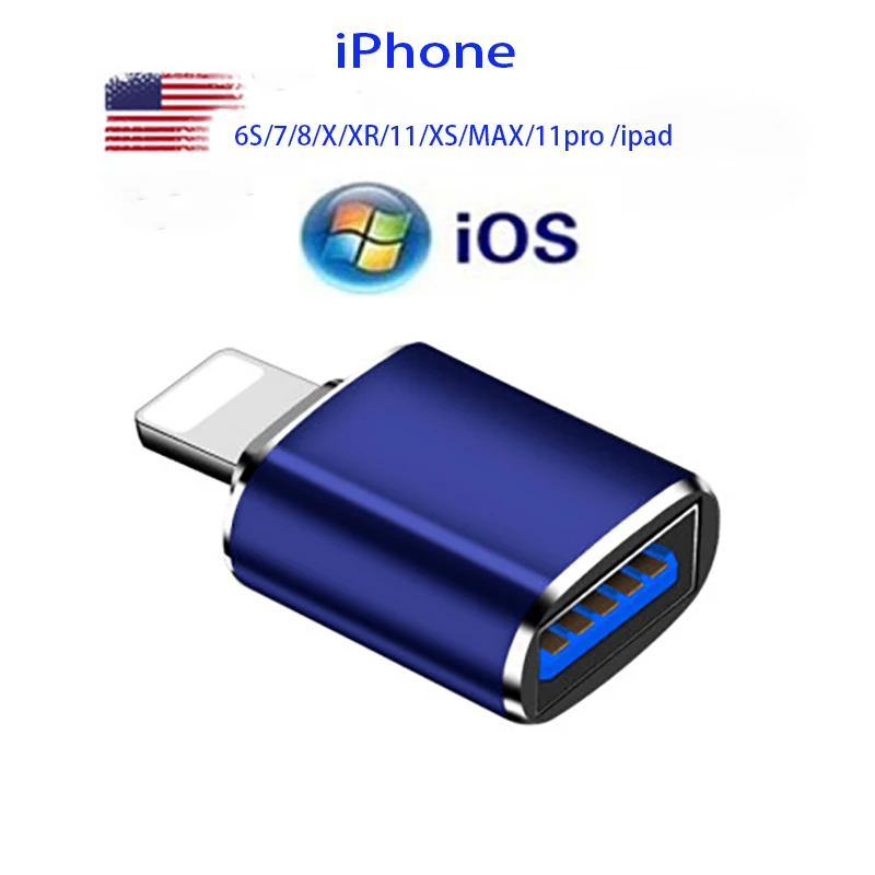 Адаптер для Apple usb-кабель подключения usb-накопитель cep telefonu/6S/7/8/X/XR/11/XS/MAX/11pro/ipad |