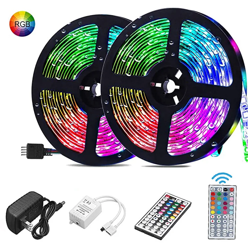 Светодиодная лента RGB 5050 SMD 2835 водонепроницаемая гибкая лампа с Wi-Fi 12 В