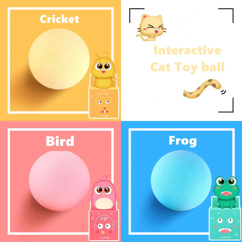 Inteligentna zabawka dla kota interaktywna piłka kocimiętka zabawka szkoleniowa dla kota Pet gra w piłkę Pet skrzypiące artykuły produkty zabawki dla kotów kotek kitty