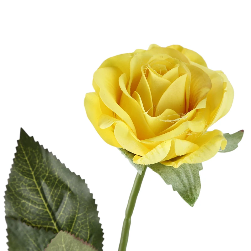 TOP!-10 pcs Latex Real Touch Rose Decor Rose Artificial Flowers Silk Flowers Floral Wedding Bouquet Home Party Design Flowers(Le
