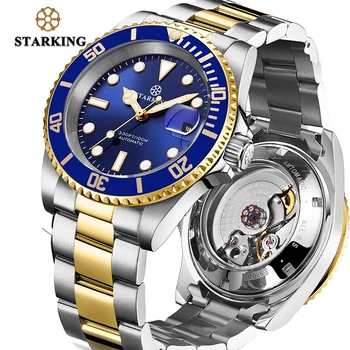 

2020 NEW STARKING Mens Watch 100m Water Resistant Hot Green Ghost Watch Fashion Mechanical Watch Clock Date Luminous Wristwatch