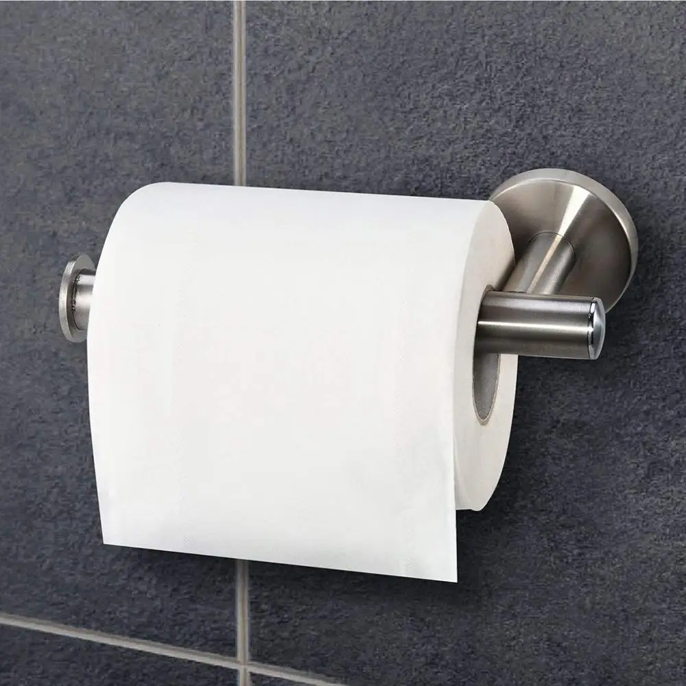

Punch Toilet Paper Towel Holder Durable Stainless Steel Kitchen Roll Paper Holder Storage Bathroom Accessories for Toilet Paper