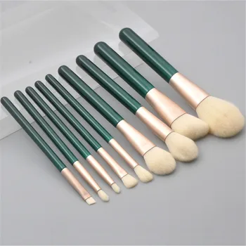 

9 Pcs Nude Makeup Brush Eye Shadow Powder Base Powder Paint Brush With Brush Bag Set Multifunctional Soft Makeup Brush