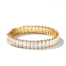 Мужские хип-хоп iced out Браслет AAA циркон из нержавеющей стали высокого качества мужские браслеты для хип-хопа очаровательные подарочные украшения