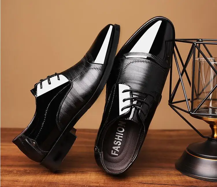 Мужская официальная обувь; недорогие платья обувь; мужская деловая кожаная обувь; zapatillas hombre; большие размеры 37-47