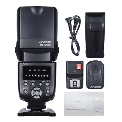 Andoer AD-560 II универсальная вспышка Speedlite Speedlight w/беспроводной триггер вспышки для Canon Nikon Olympus Pentax DSLR камеры вспышки - Цвет: Flash with Trigger