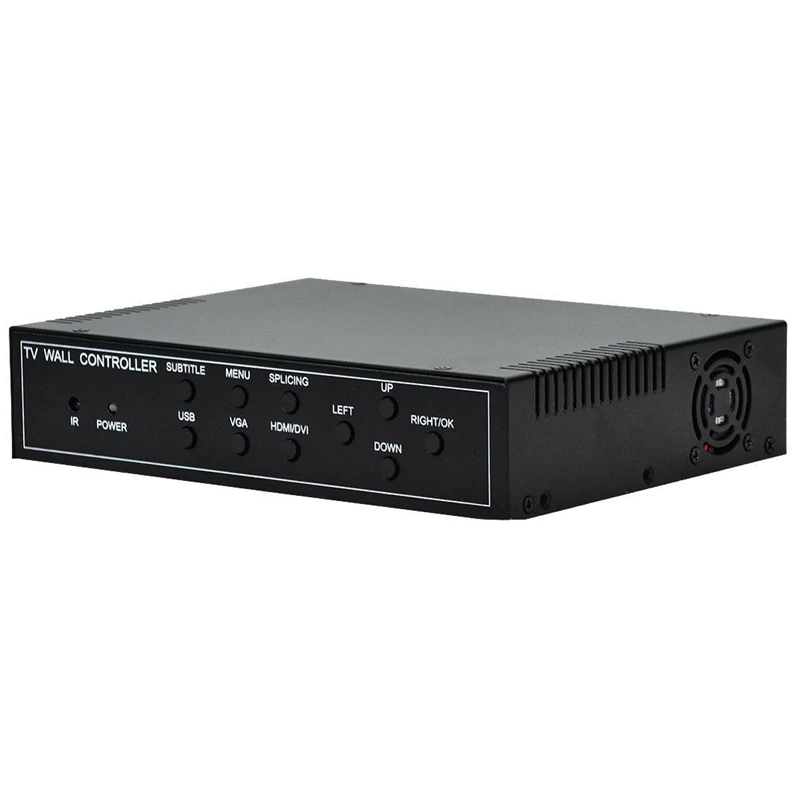 4 Channel Tv Video Wall Controller 2X2 1X3 1X2 Video Processor 4 Tv Splicing Support Hdmi Dvi Vga Usb Port Input Eu Plug