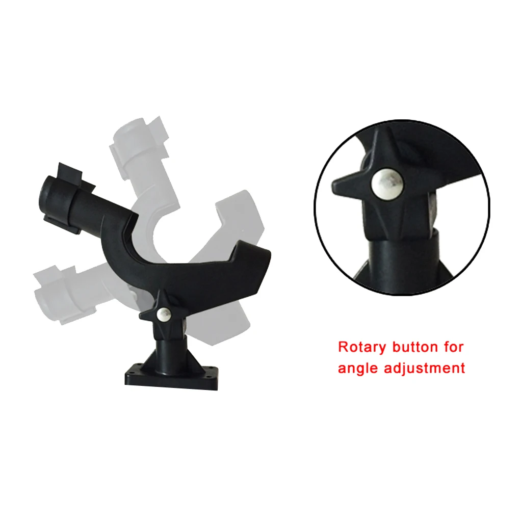 2 Pack Adjustable Side  Boat Kayak Fishing Pole Rod Holder Bracket