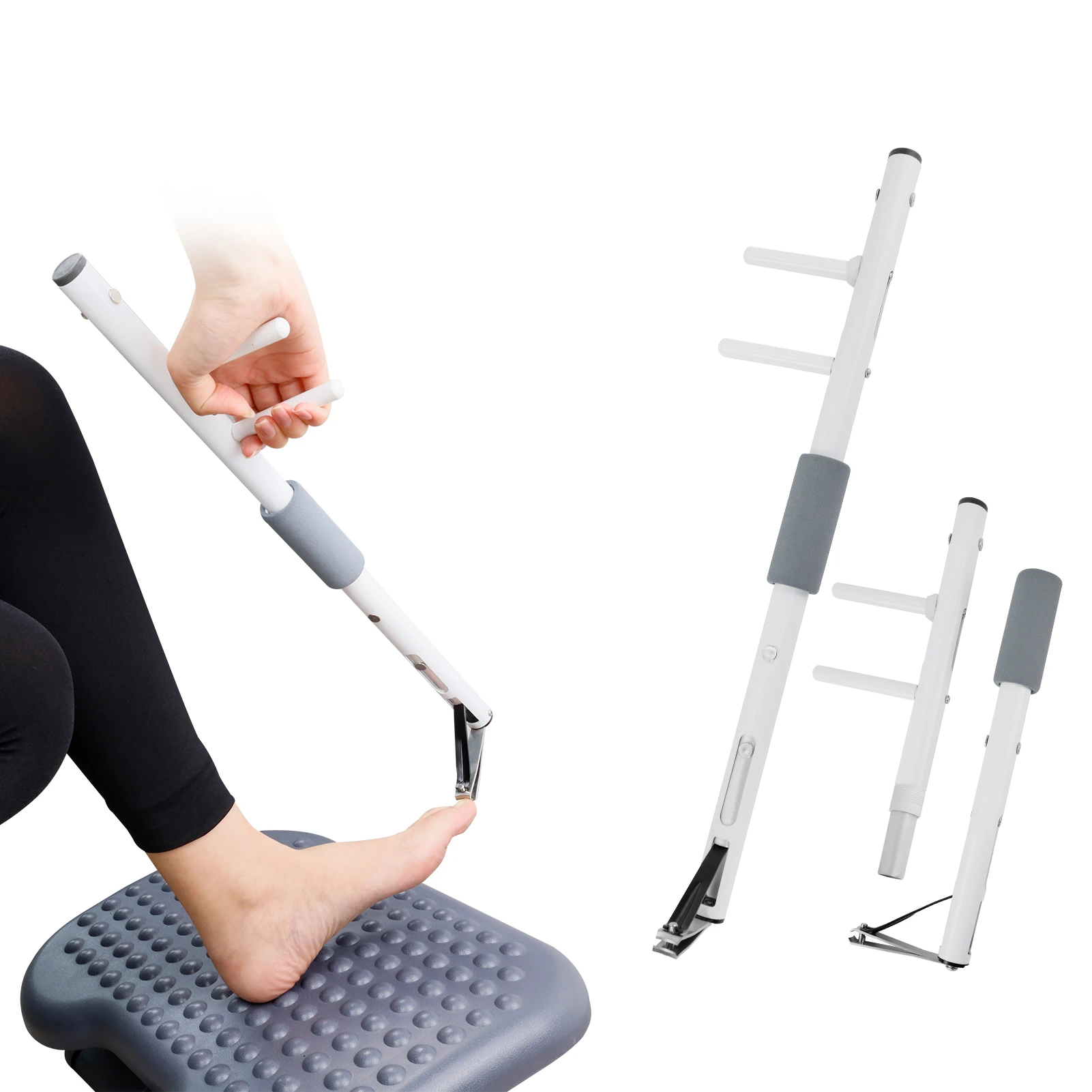 Long Handled Toenail Clippers Wide Jaw Opening, For Thick Nails, For