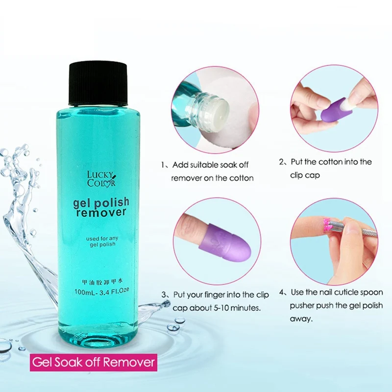 Gel Remover Liquid Degreaser For UV Gel Varnish LED Nails Polish Cleaner Water 1 Bottle 100ML