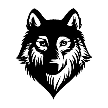 

Personality Wolf Head Car Stickers Vinyl High Quality Waterproof Sunscreen Decal PVC 13cm X 11cm