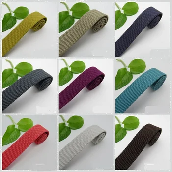 

New 32mm 10 Yard Pure Color Thread Cotton Stool Canvas DIY Bagpack HQ Polyester Cotton Fabric Orange Black Green Accessories